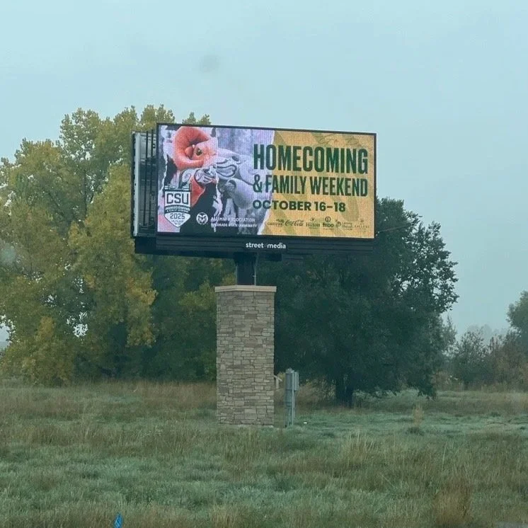 Billboard graphic at Prospect Road and I-25