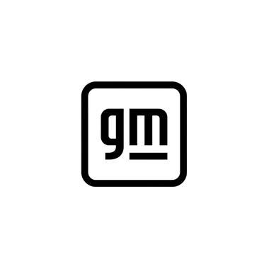 General Motors logo in a rounded square, "gm" letters inside.