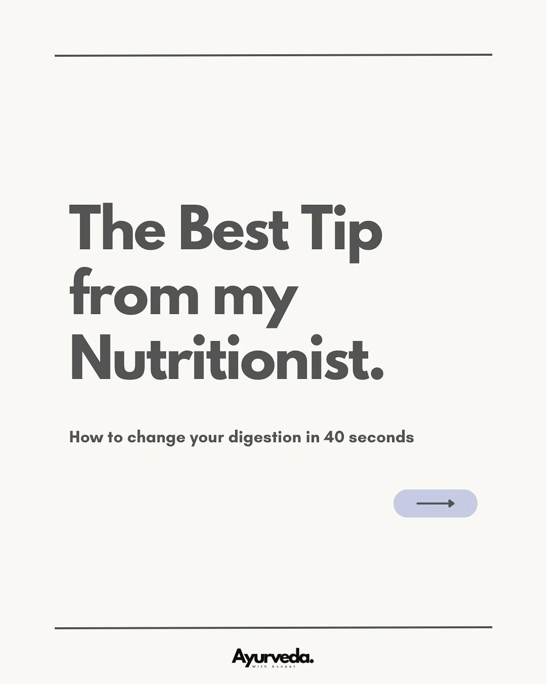 💭 There are a few pieces of advice and interactions with different people that stick with you during your life. This tip from my nutritionist is one of them. 

💛 Let your body catch up with your intention

#ayurveda #nutrition #mindfulness #meditat