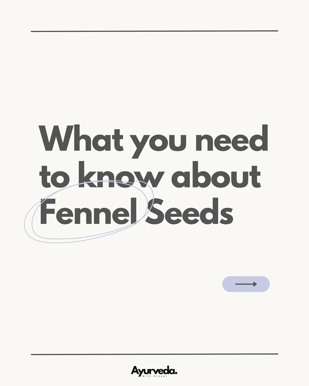 🌱 Fennel Seeds, a humble spice with powerful healing qualities. Fennel is known as a tridoshic herb &mdash; balancing Vata, Pitta, and Kapha &mdash; and is especially loved for its ability to support digestion without increasing heat in the body.

#