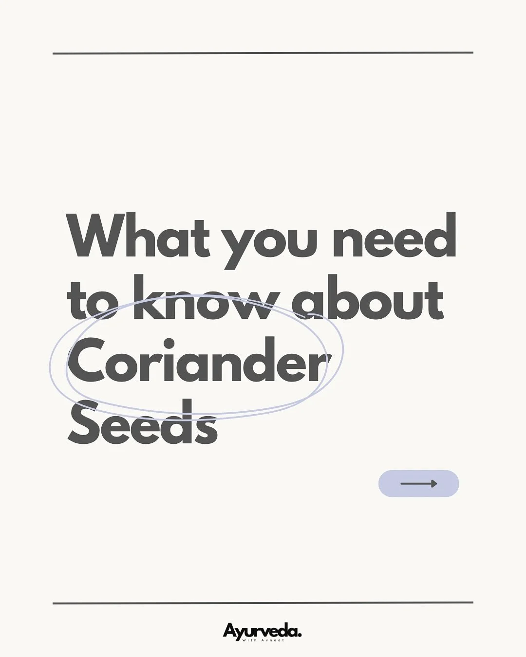 Coriander seeds: cooling, light and great for digestion 🌿 Perfect as a tea or to balance spicy meals.

#ayurveda #ayurvedalondon #health #coriander #diet #herbalmedicine #antiinflammatory #food