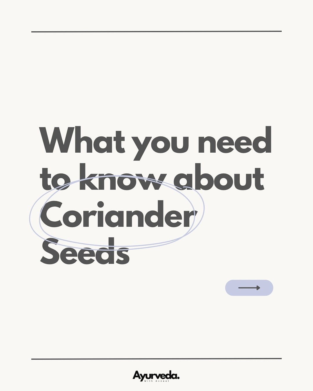 Coriander seeds: cooling, light and great for digestion 🌿 Perfect as a tea or to balance spicy meals.

#ayurveda #ayurvedalondon #health #coriander #diet #herbalmedicine #antiinflammatory #food