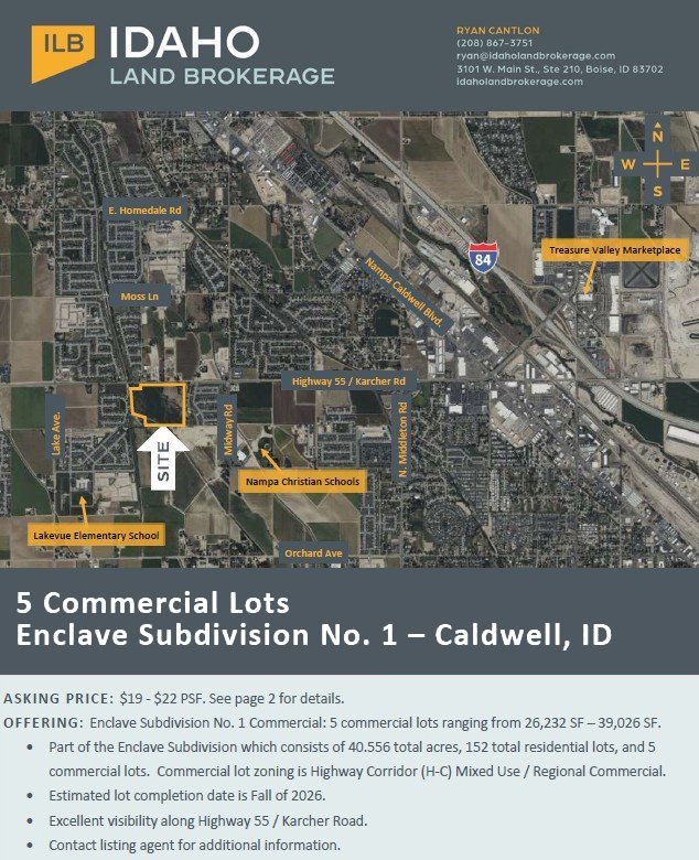 Enclave Subdivision No. 1 - Commercial, Caldwell, ID 83607