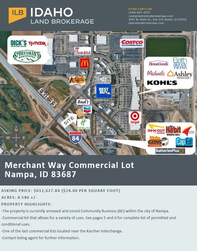 Merchant Way Commercial Lot, Nampa, ID 83687