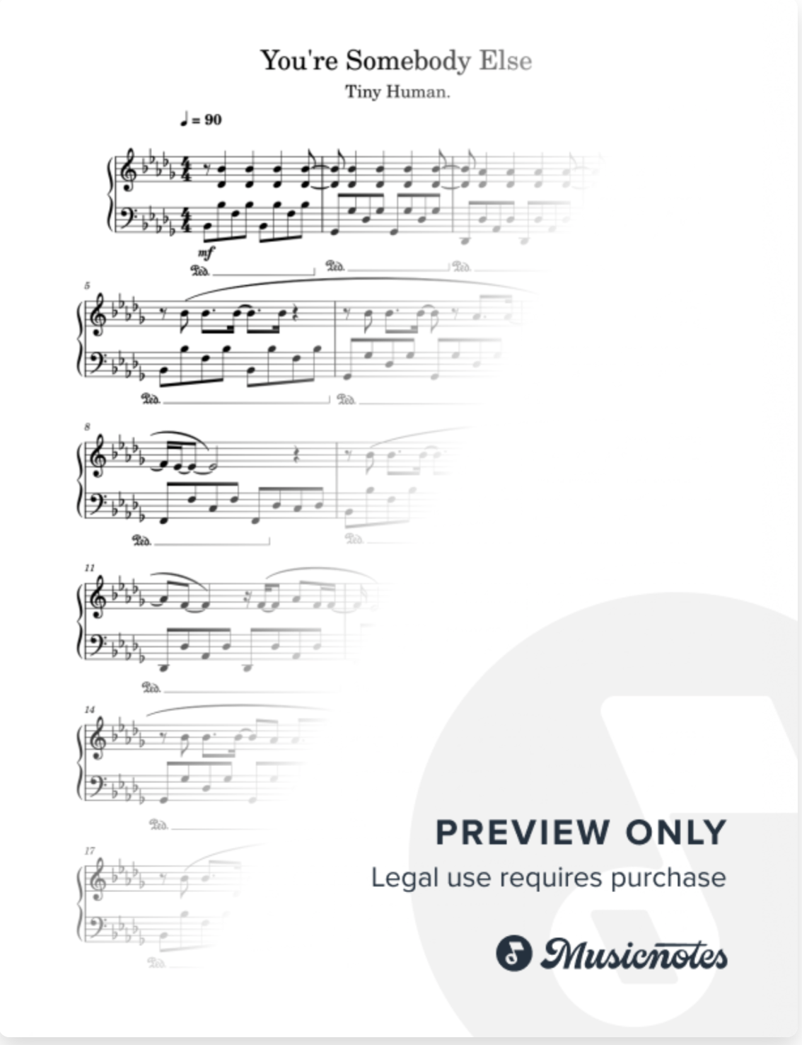 You're Somebody Else by Flora Cash (Sheet Music)