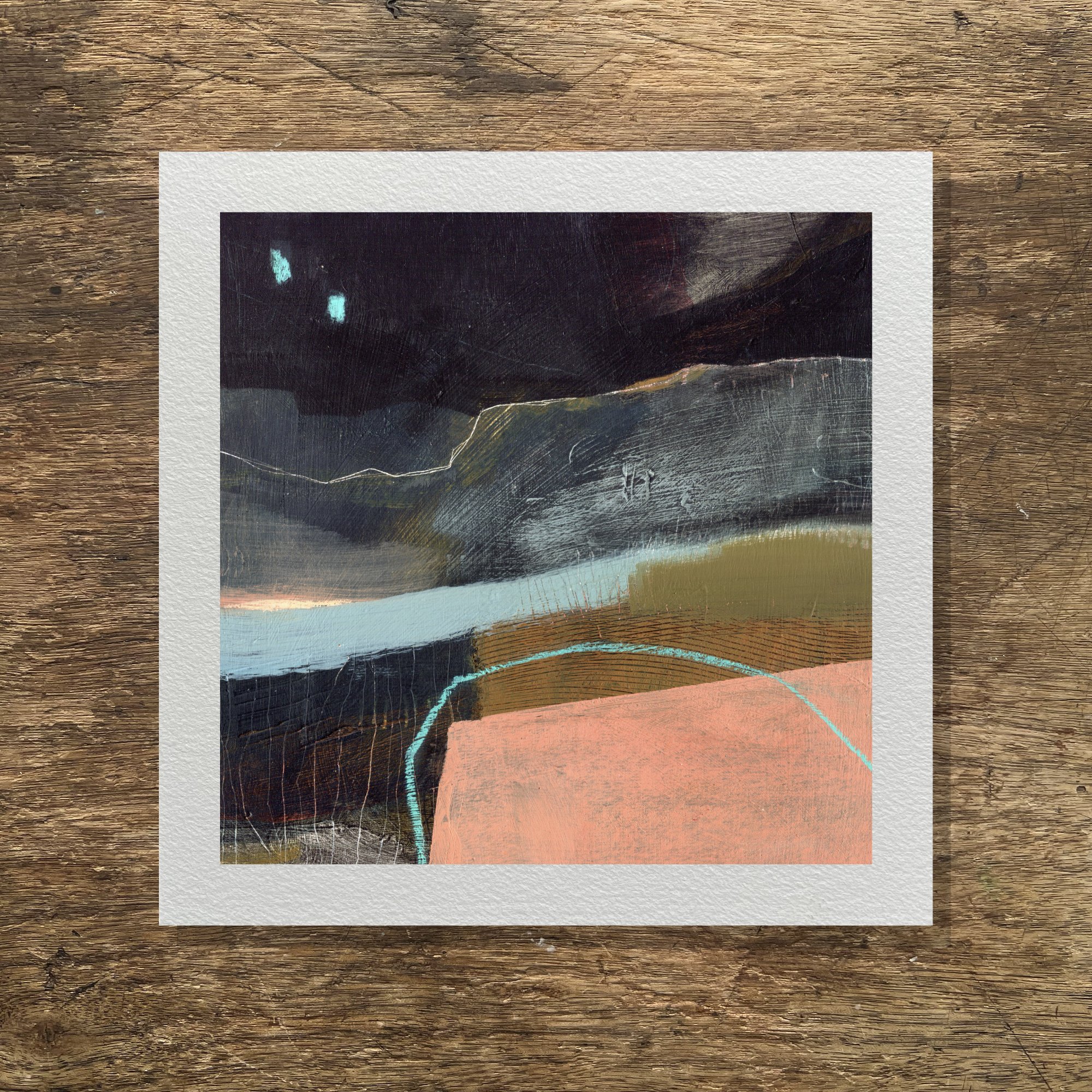 Peak District moorland art print for sale by Sheffield artist Sian Vernon