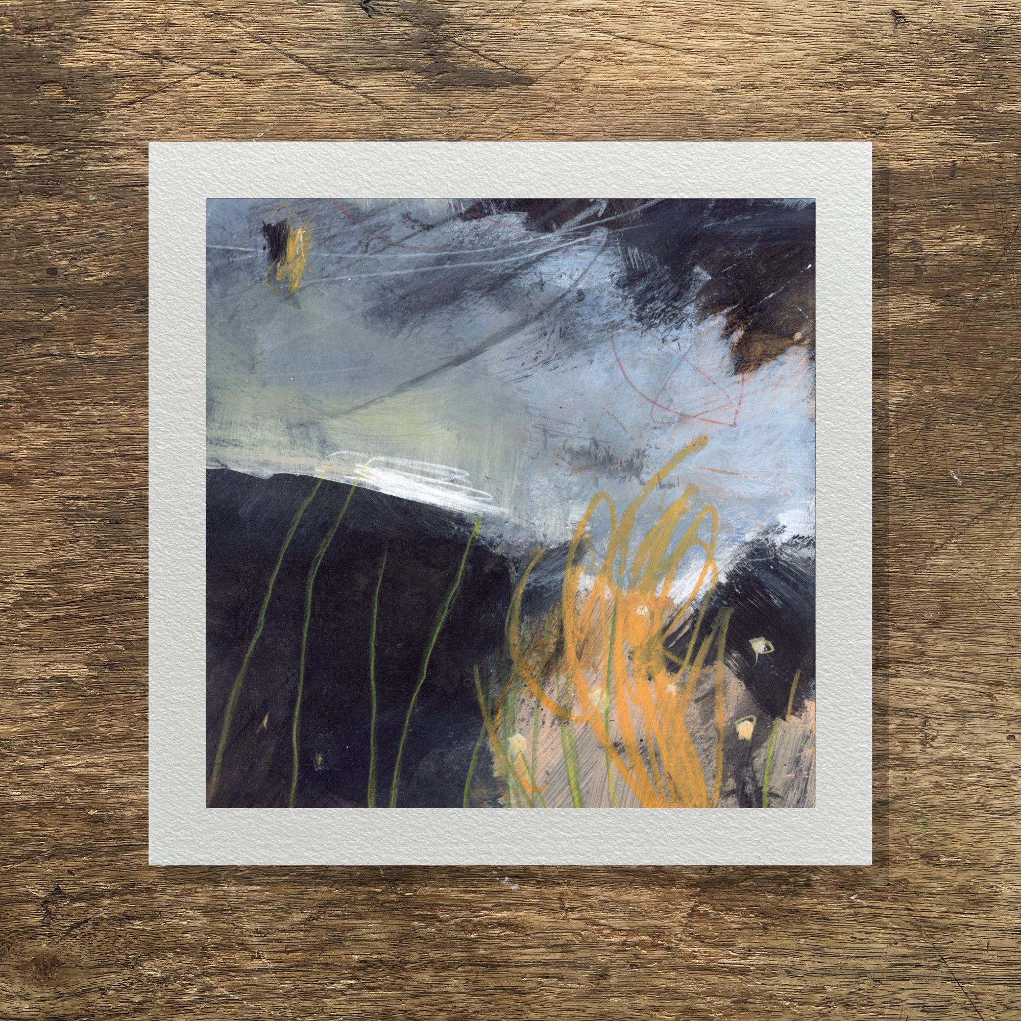 Peak District moorland art print for sale by Sheffield artist Sian Vernon