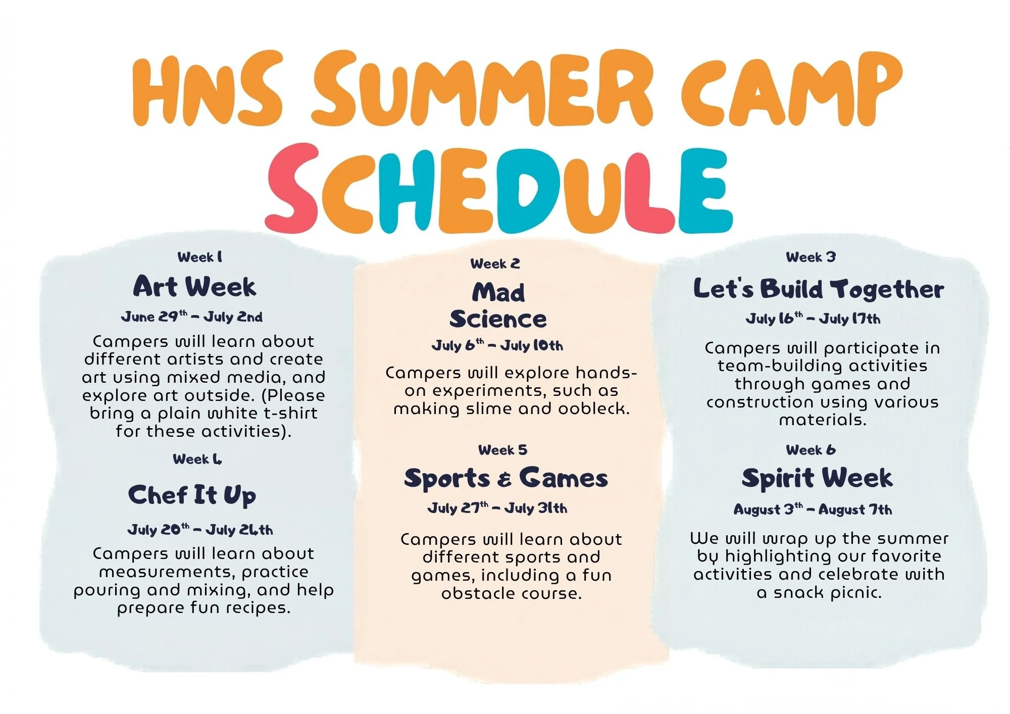 HNS Summer Camp