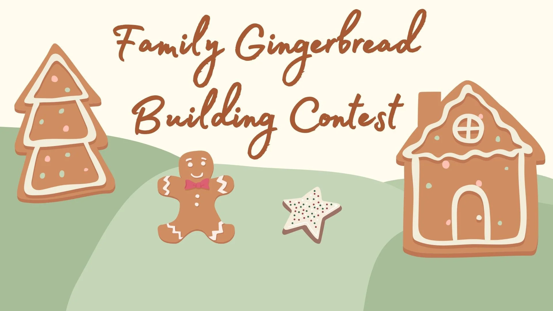 Family Gingerbread Building Contest 