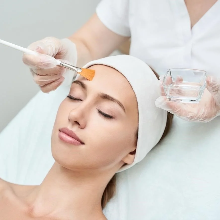 Chemical peel treatment being applied at Youth Bar in Halifax