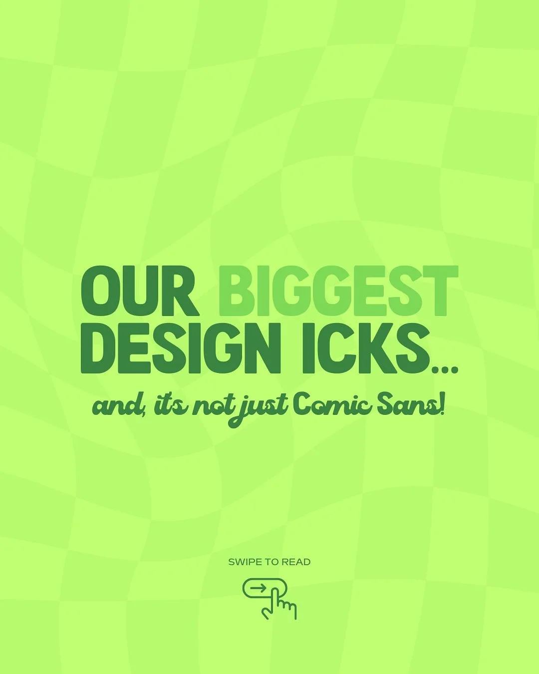 Unpopular opinion: Comic Sans wasn&rsquo;t the biggest design crime, it was the drop shadow phase of 2012&hellip; we said what we said👀

What&rsquo;s your ultimate design ick? 🤔

Spill it in the comments so we can collectively rage together 👇🏻