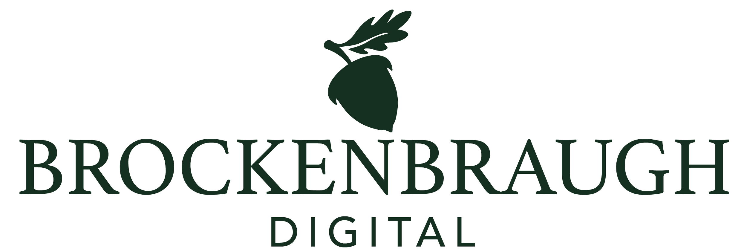 Brockenbrough Digital logo with a dark green leaf icon above the company name.