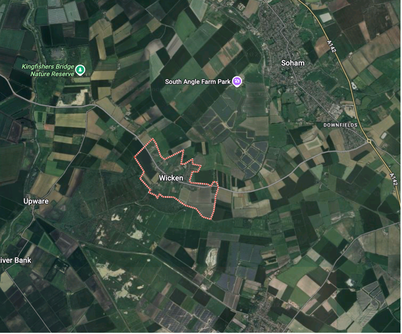 Wicken map cambridgeshire