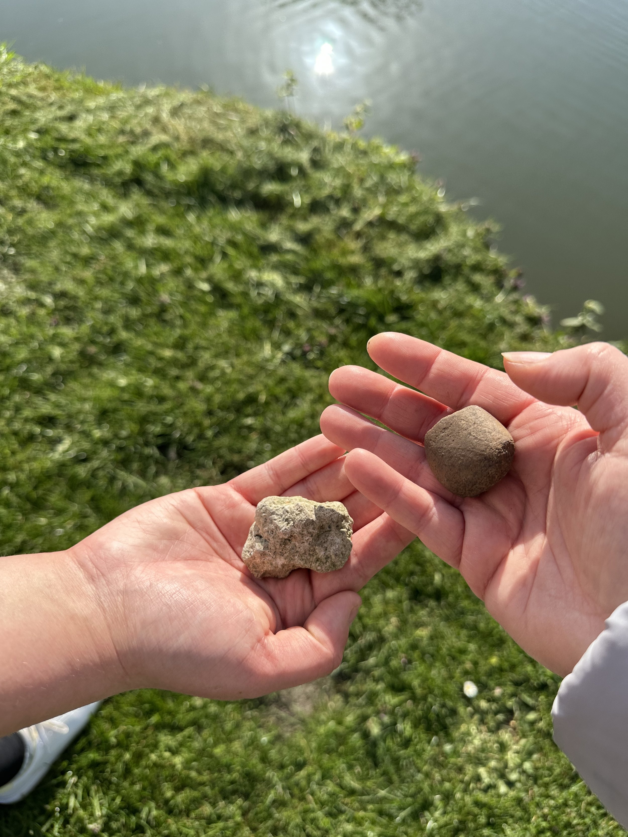 Remembrance stones River Cam at Upwell