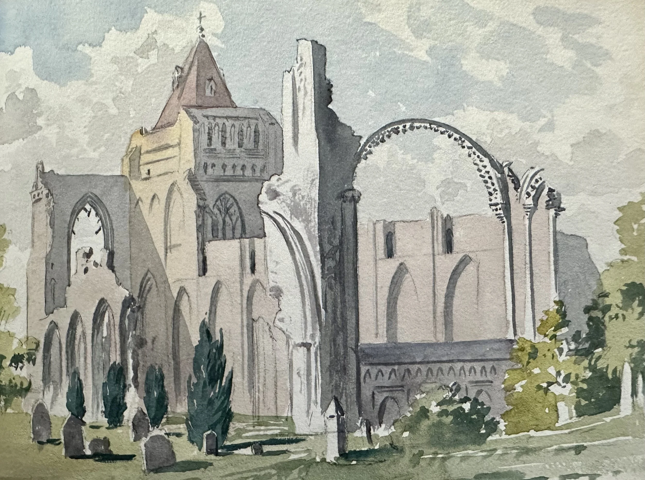 Crowland Abbey Lincolnshire c.1888