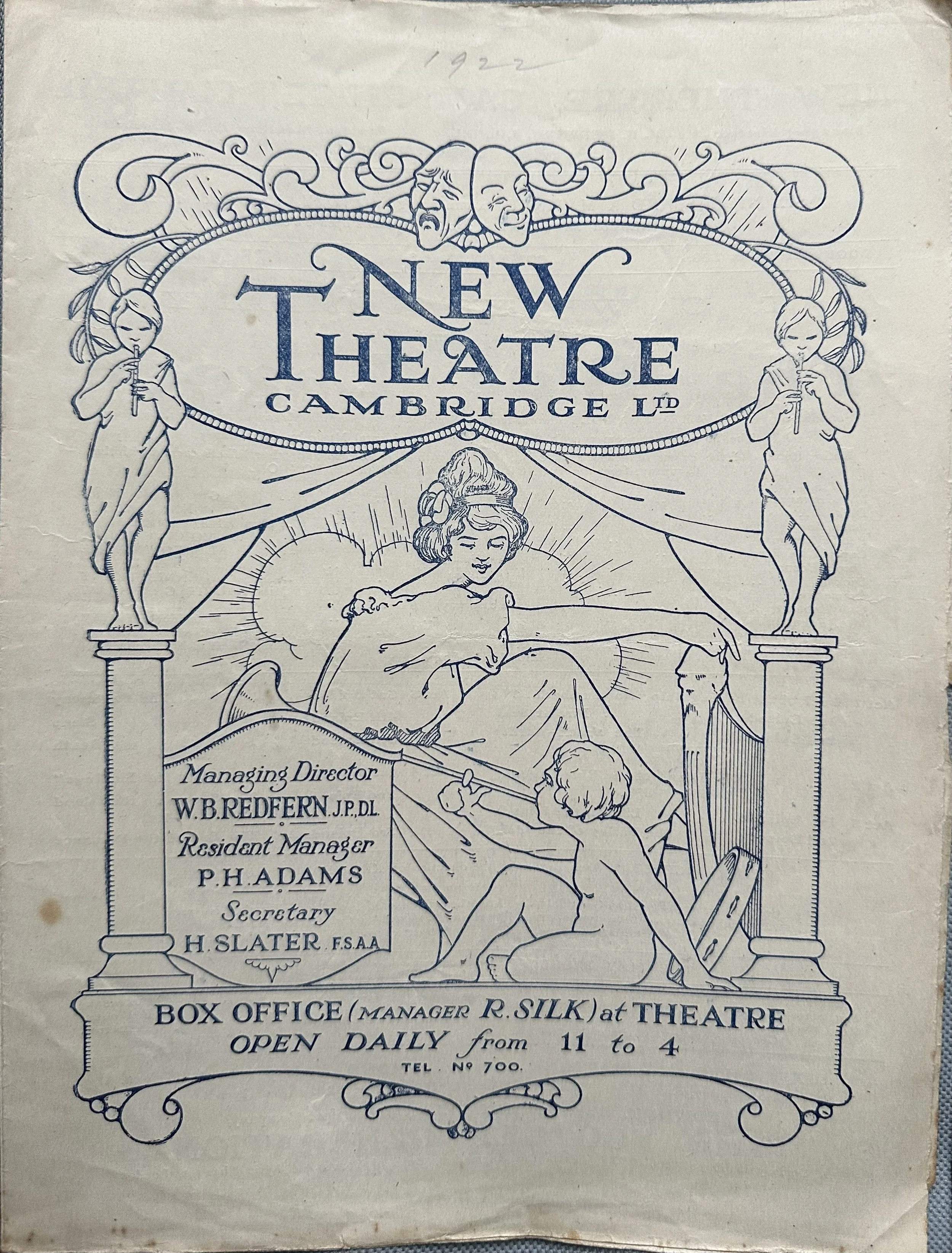 New Theatre Cambridge Programme Flyer May 1922