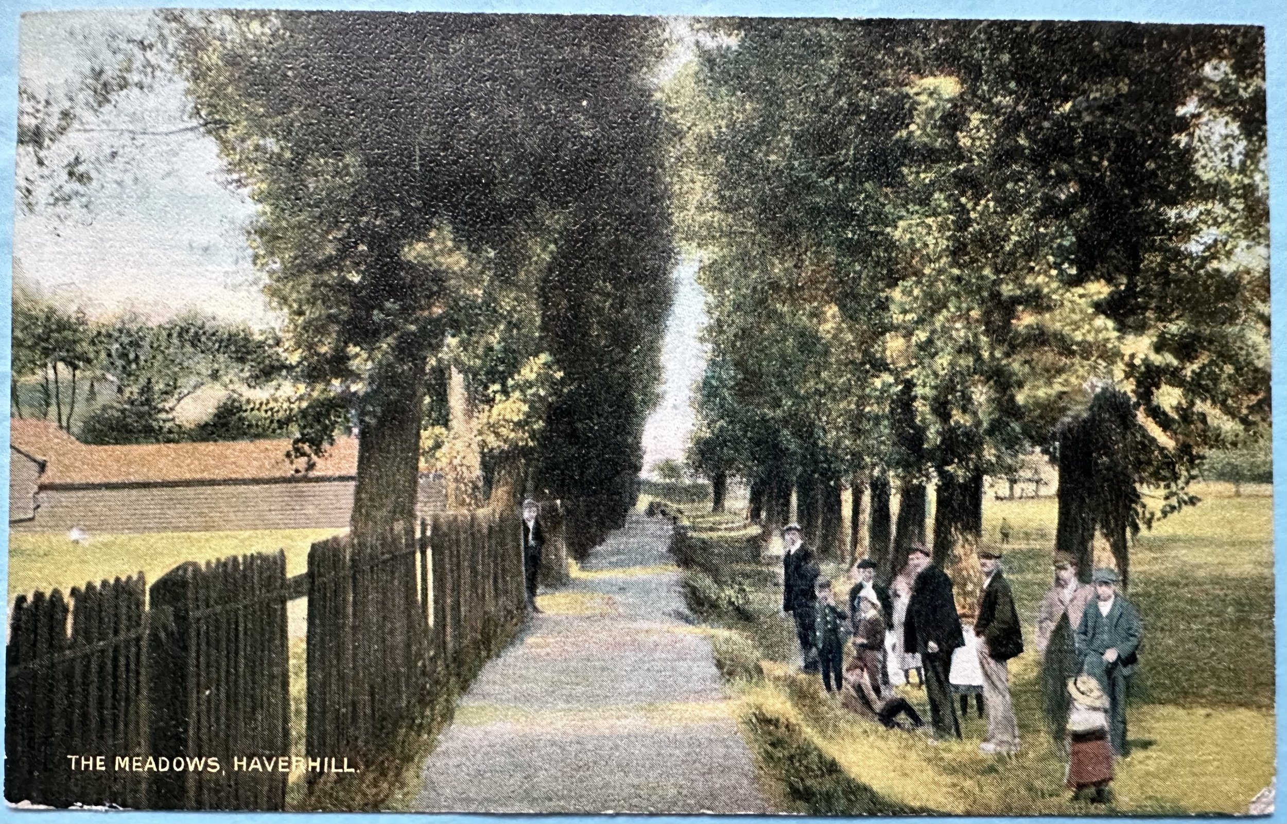 The Meadows Haverhill - 1905 postcard to Victoria Park Cambridge
