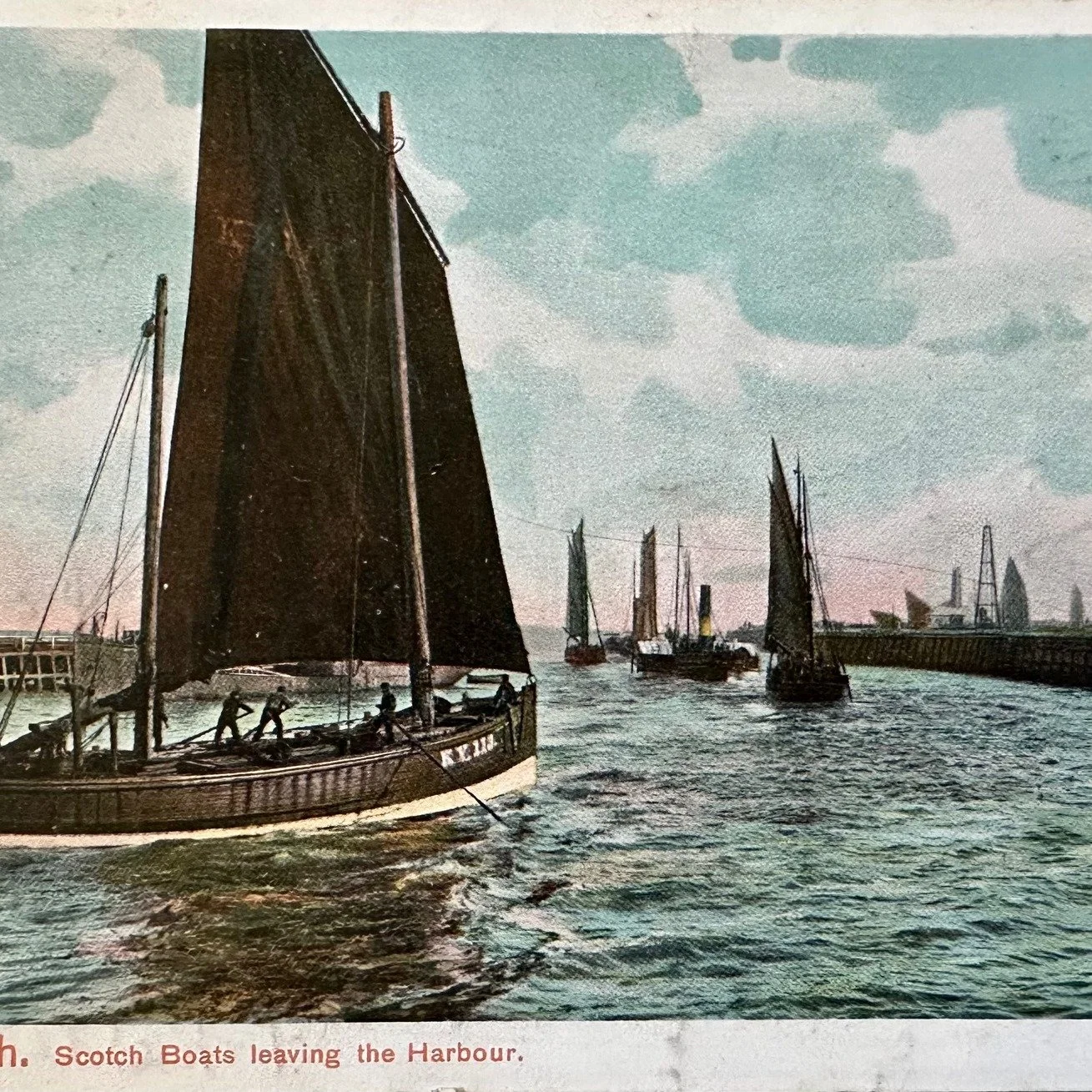 Great Yarmouth Scotch Boats Leaving The Harbour - old postcard sent to Cambridge 1907&hellip;.
See more at my website
#greatyarmouth #cambridgehistory #oldpostcards #chesterton #norfolkhistory