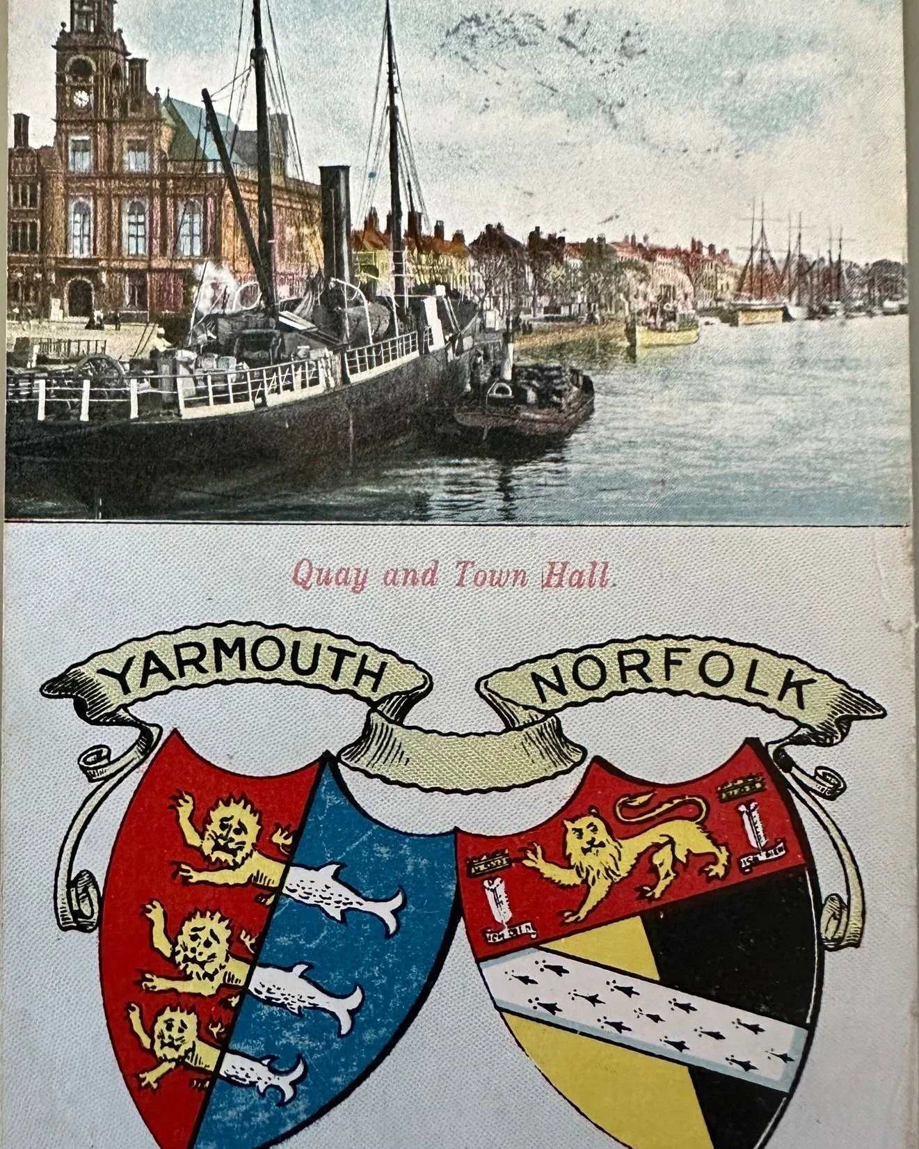 Yarmouth Norfolk Quay and Town Hall - old postcard sent to Cambridge 1911&hellip;
See more at my website
#greatyarmouth #cambridgehistory #oldpostcards #chesterton #norfolkhistory