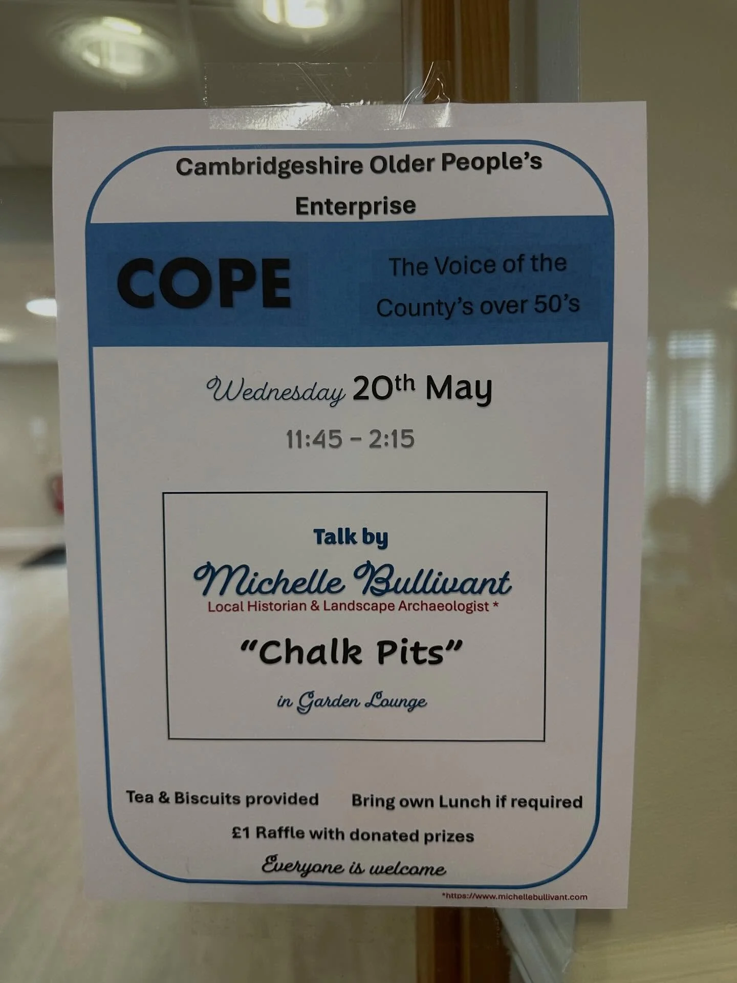 &ldquo;Grounded in Chalk&rdquo; talk yesterday to the COPE group 🤗 looking at themes such as the great chalk ridgeway, the Ickneild Way, the water aquifer and our precious chalk streams, along with chalk extraction and use including lime burning&hel