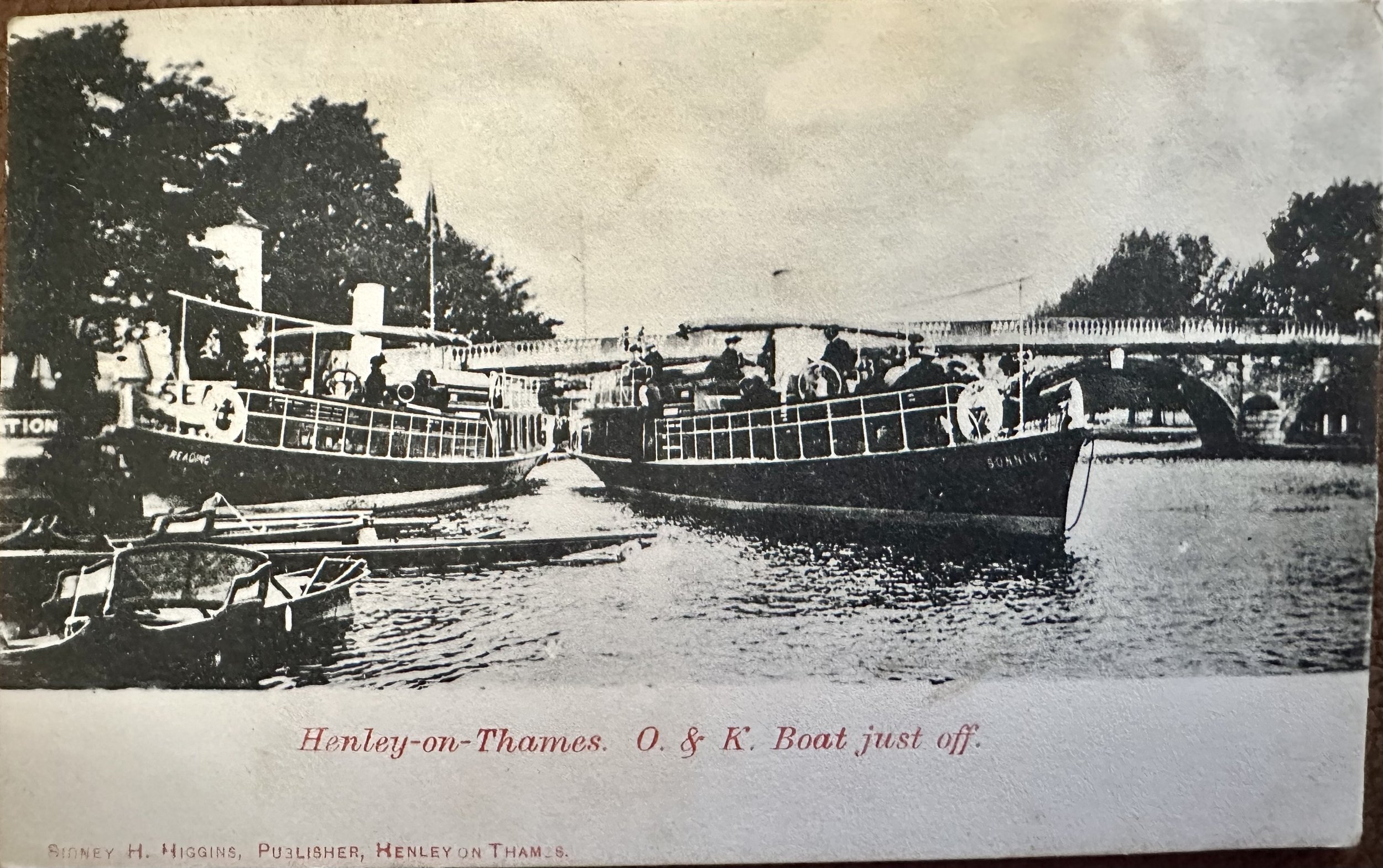 Henley-on-Thames - old postcard sent to Victoria Park Cambridge 1911