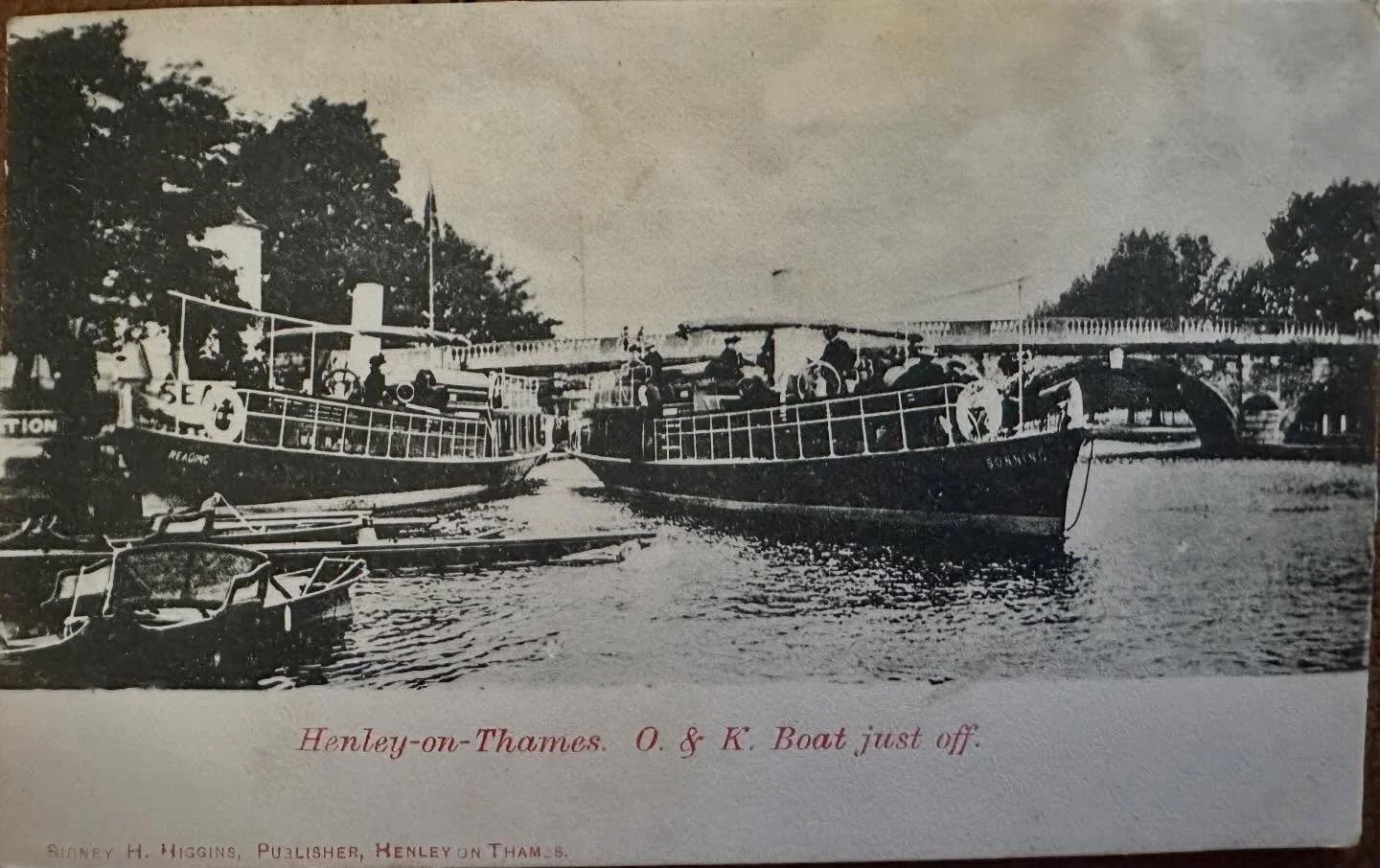 Henley-on-Thames - old postcard sent to Cambridge 1911.
Postcard reads:
&ldquo;Miss Jolly
Girton Villa
Victoria Park
New Chesterton
Cambridge
Dear Francis 
Received Parcel alright&hellip;.see more at my website&hellip;#henleyonthames #oldpostcard #so