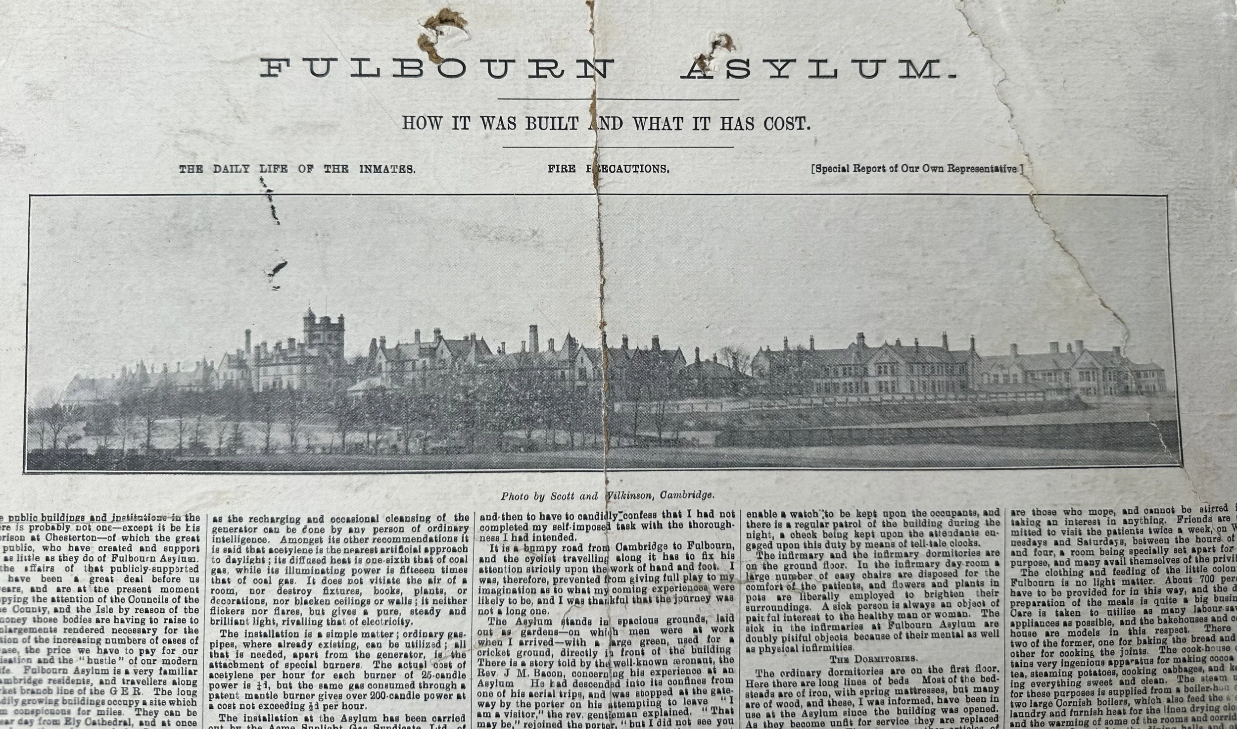 Fulbourn Asylum - How it was built and what it has cost - special report 1908