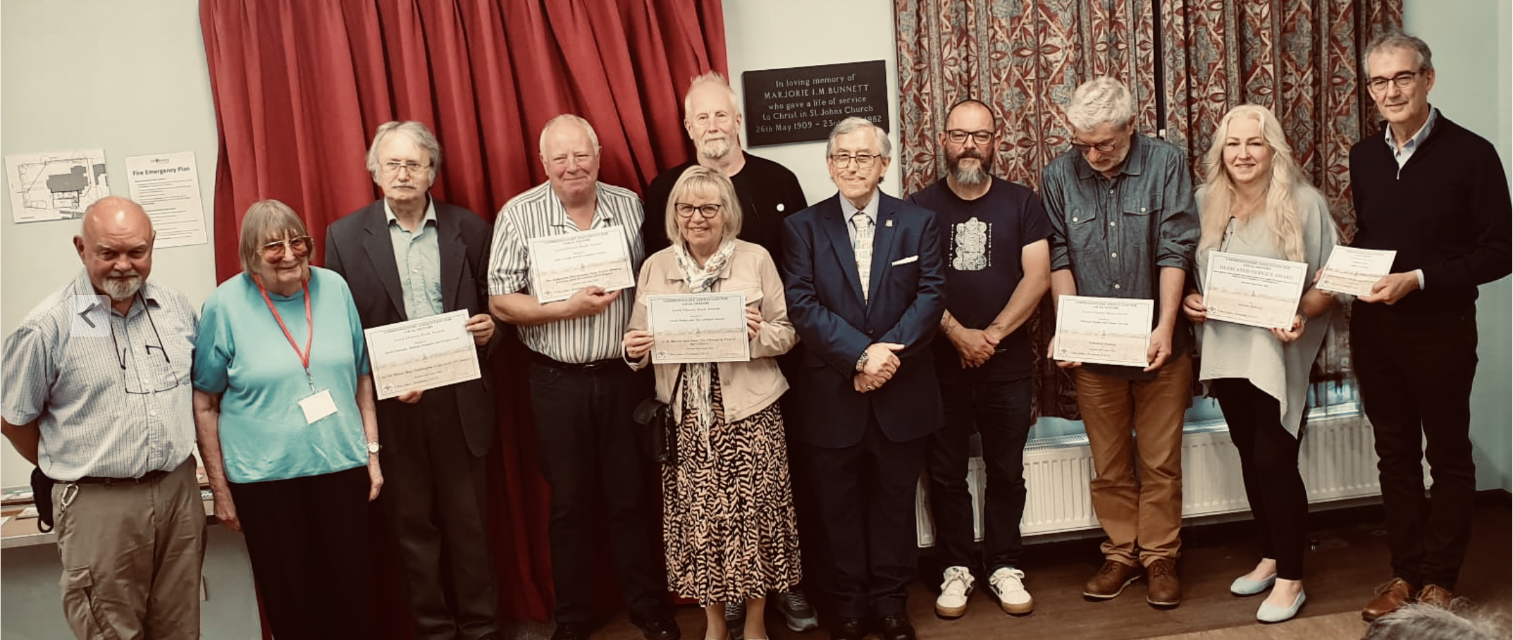Cambridgeshire Association for Local History Annual Awards group photo