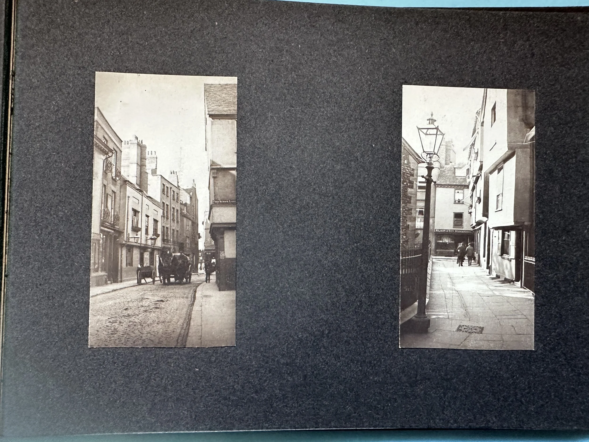 Views of Bene't Street and Free School Lane Cambridge c1890