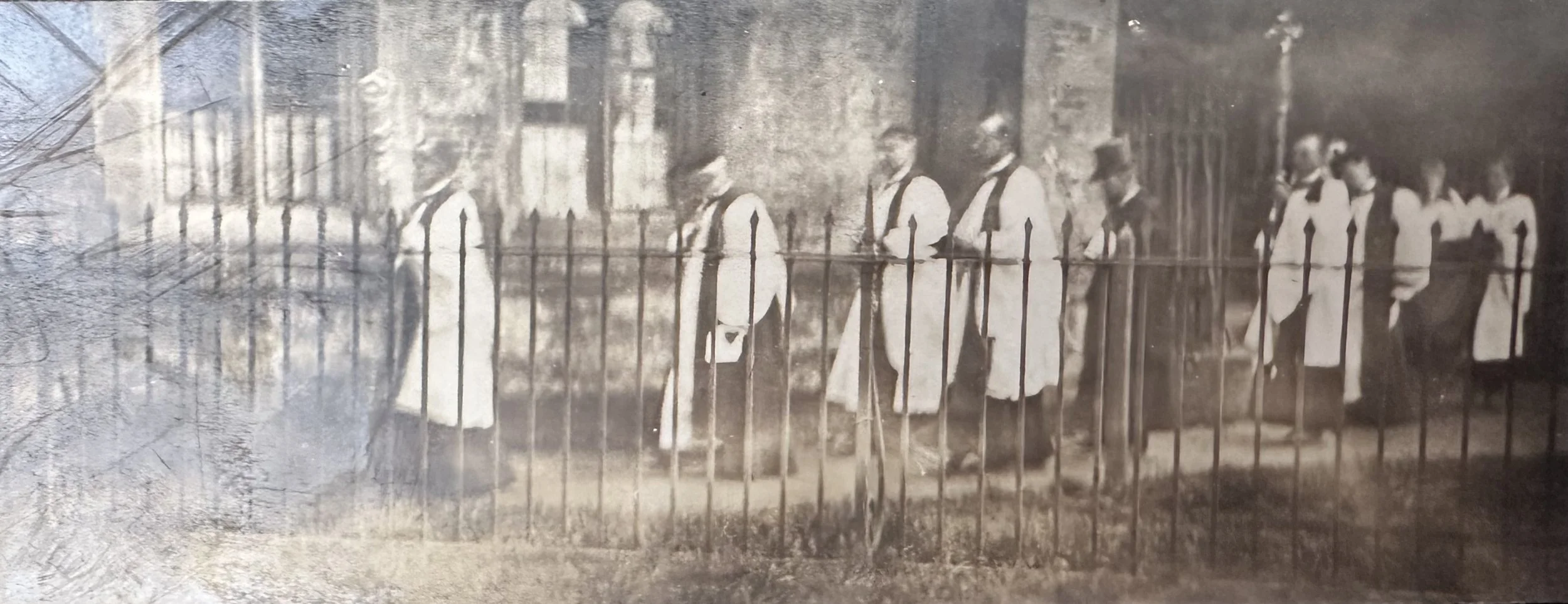 Ecclesiastical procession outside Ely Cathedral. MBHPC-031