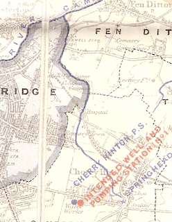The Hinton Brook tributary of the River Cam