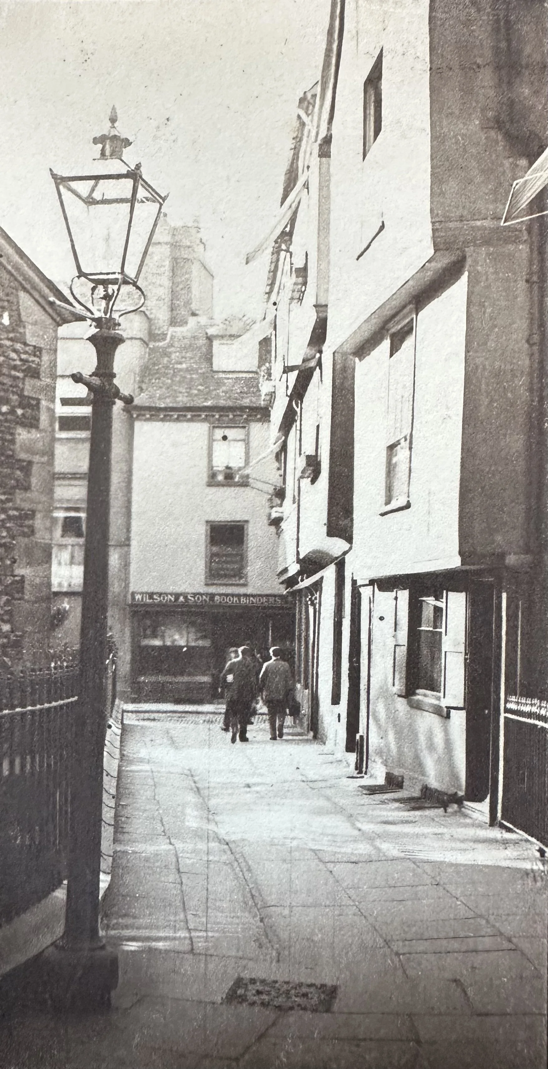 Free School Lane, Cambridge, looking towards Bene't Street. c1890 MBHPC-040