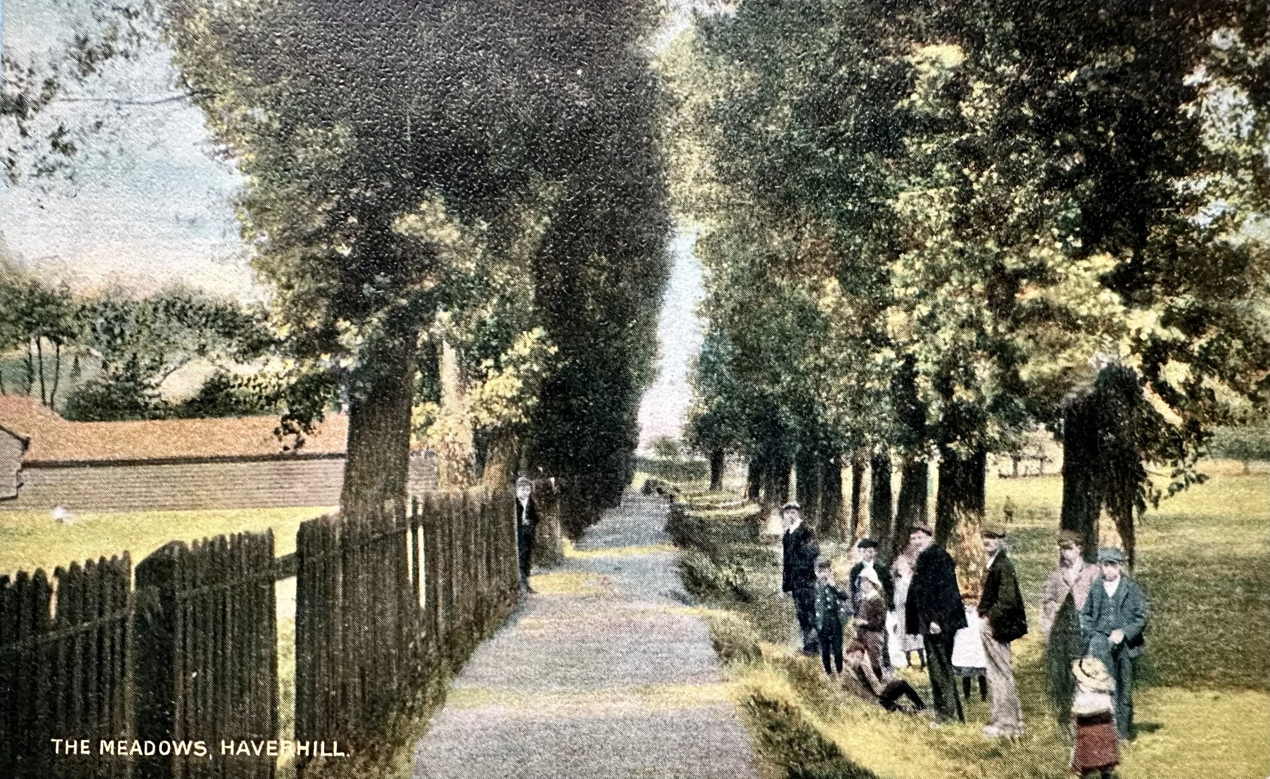 The Meadows Haverhill - 1905 postcard to Victoria Park Cambridge