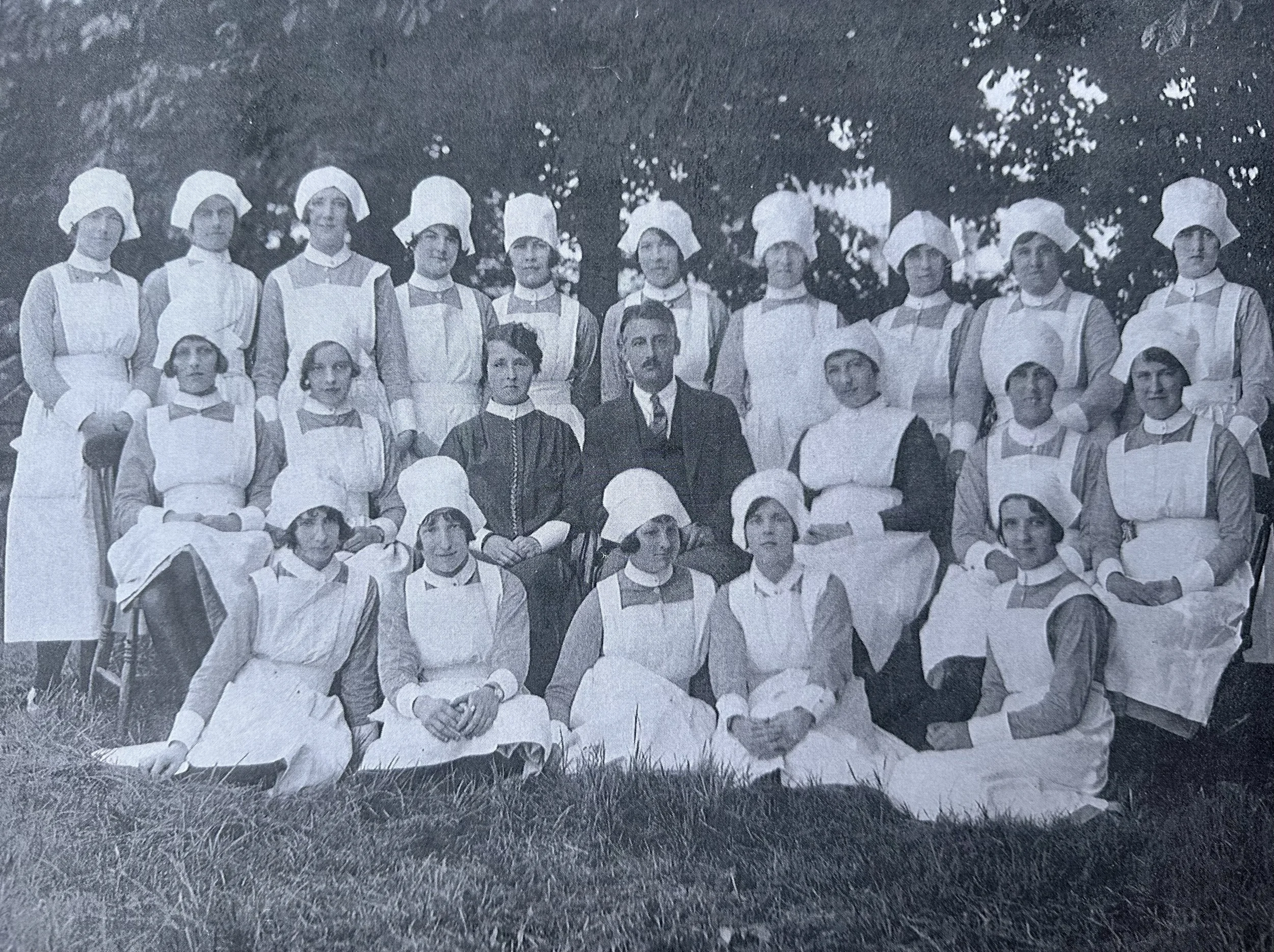 Nurses and staff at Fulbourn Asylum c.1910