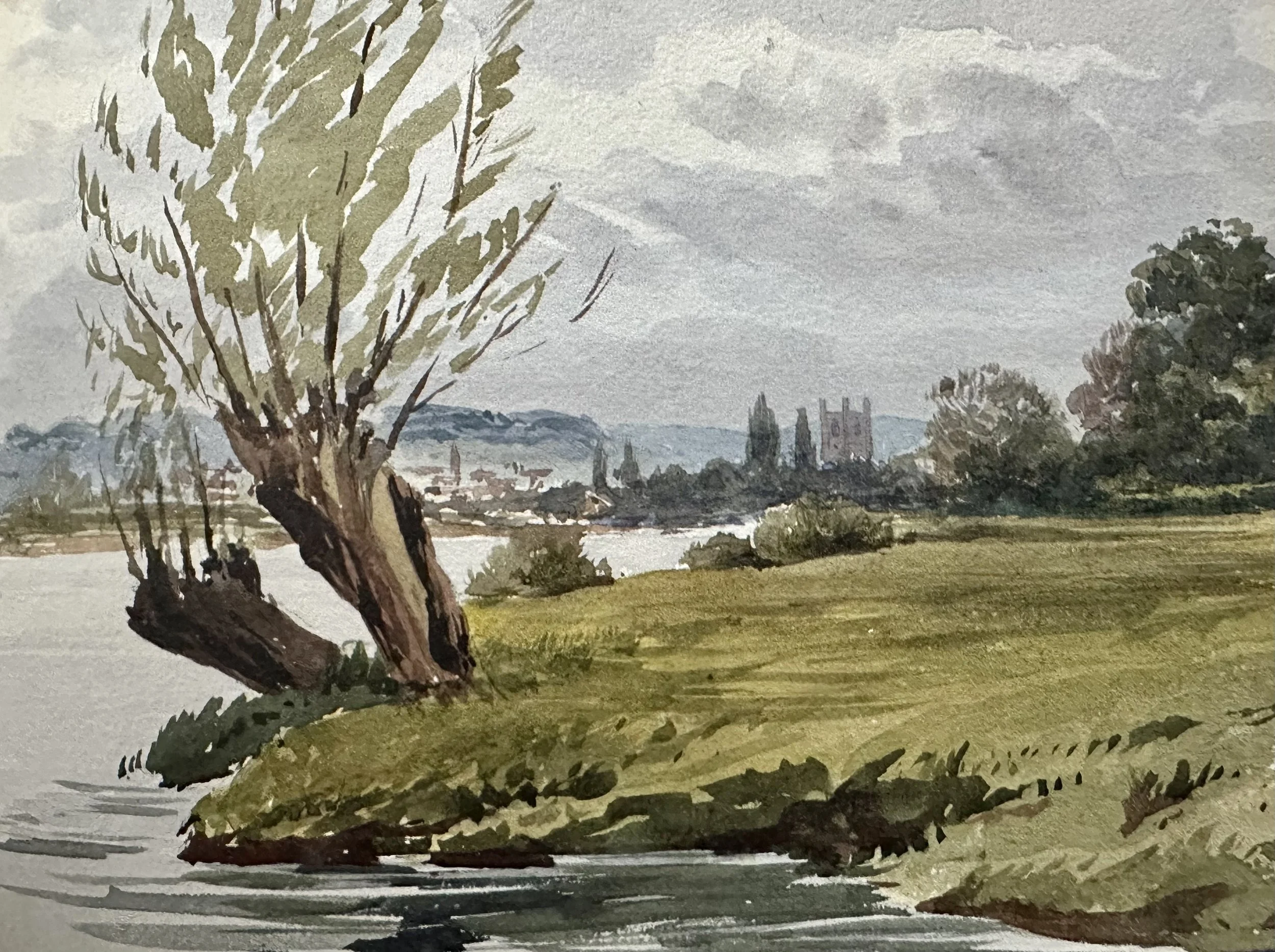 Henley c.1888 watercolour by John Norman Heathcote