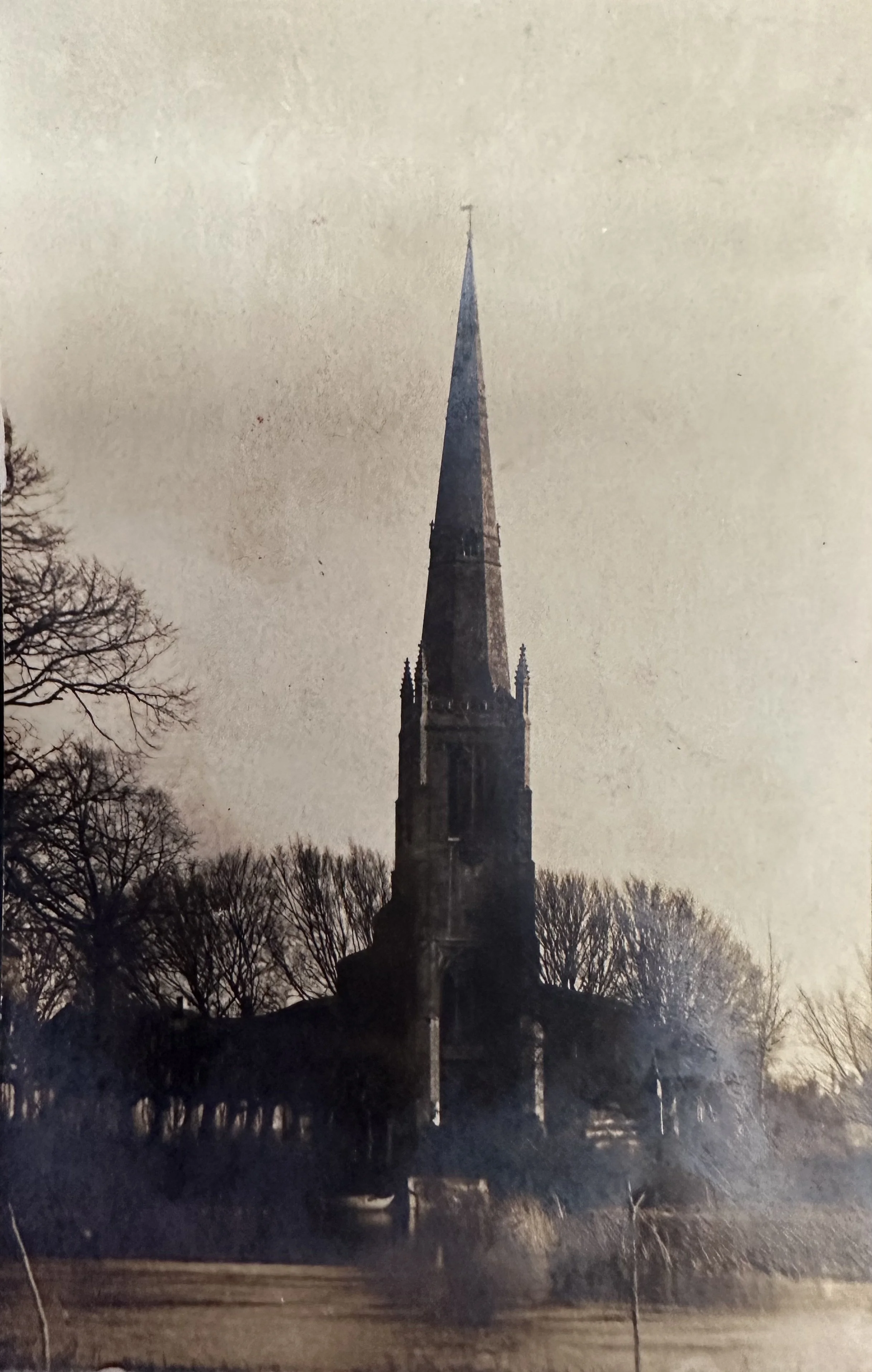 All Saints Church, St Ives, Cambridgeshire, viewed across the River Great Ouse. MBHPC-030