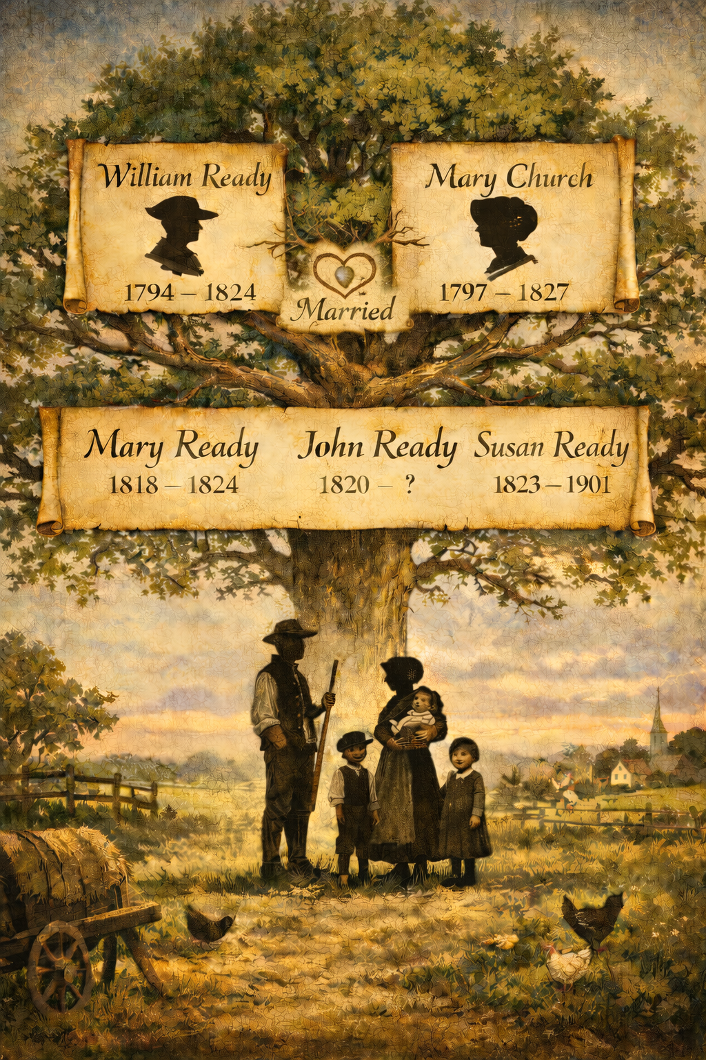 Ready Family Tree c.1823 Wicken