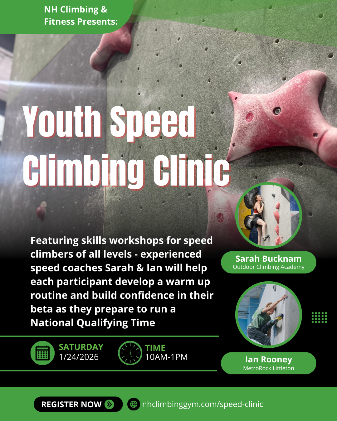 Youth Speed Climbing Clinic