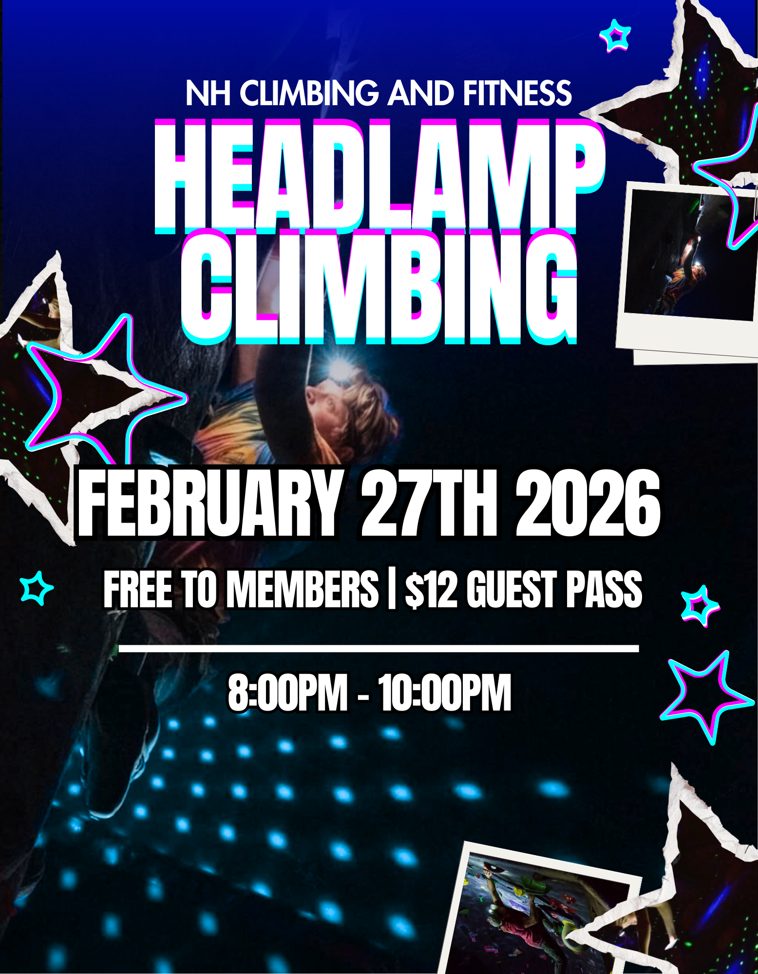February Headlamp Climbing
