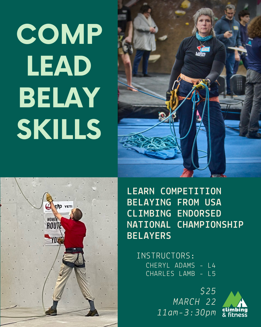 Competition Belaying Clinic