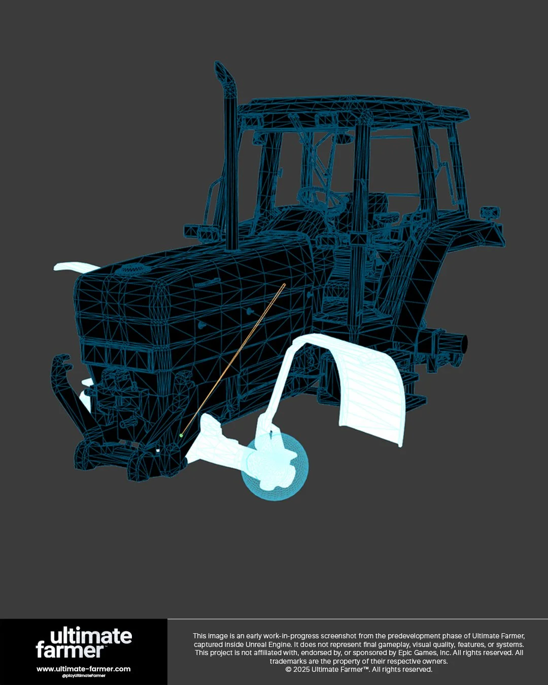 A small update from the engine side. Our first test vehicles are now being set up in Unreal Engine as the programming team begins laying down the technical groundwork for the @@playultimatefarmer . It&rsquo;s still early, but we&rsquo;re excited to s