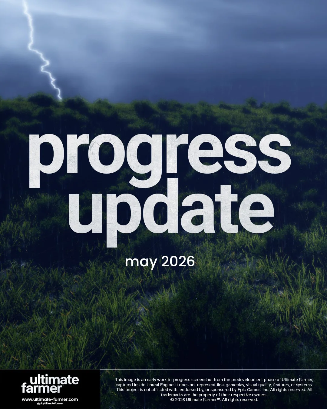 Quick development update from the Ultimate Farmer team.

We&rsquo;re currently continuing work on bespoke vehicle physics for our first test tractor. Instead of using the default Unreal Engine Chaos vehicle system, our programming team is developing 