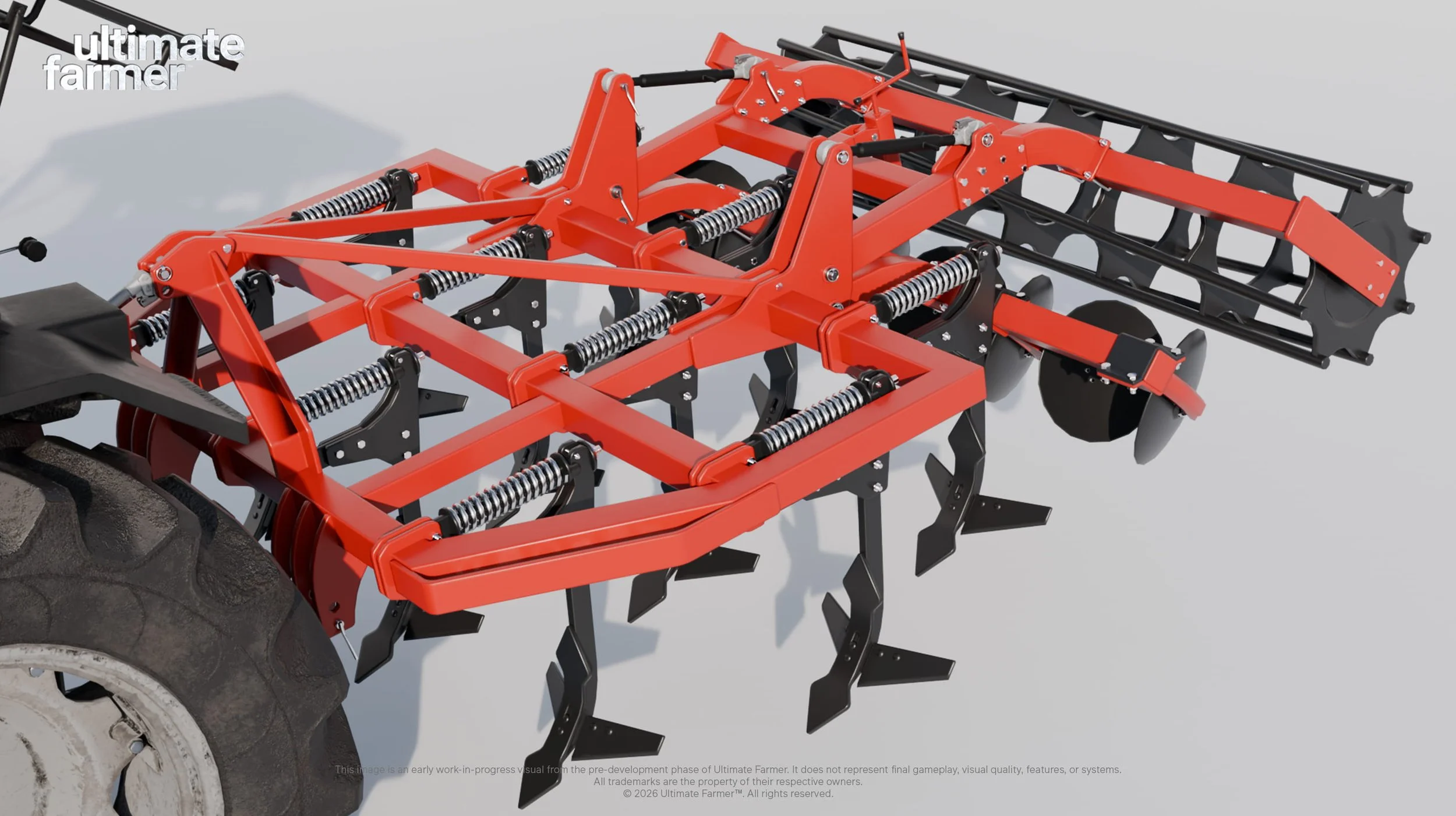 Ultimate Farmer Tractor with Cultivator Unreal Engine Farming Game