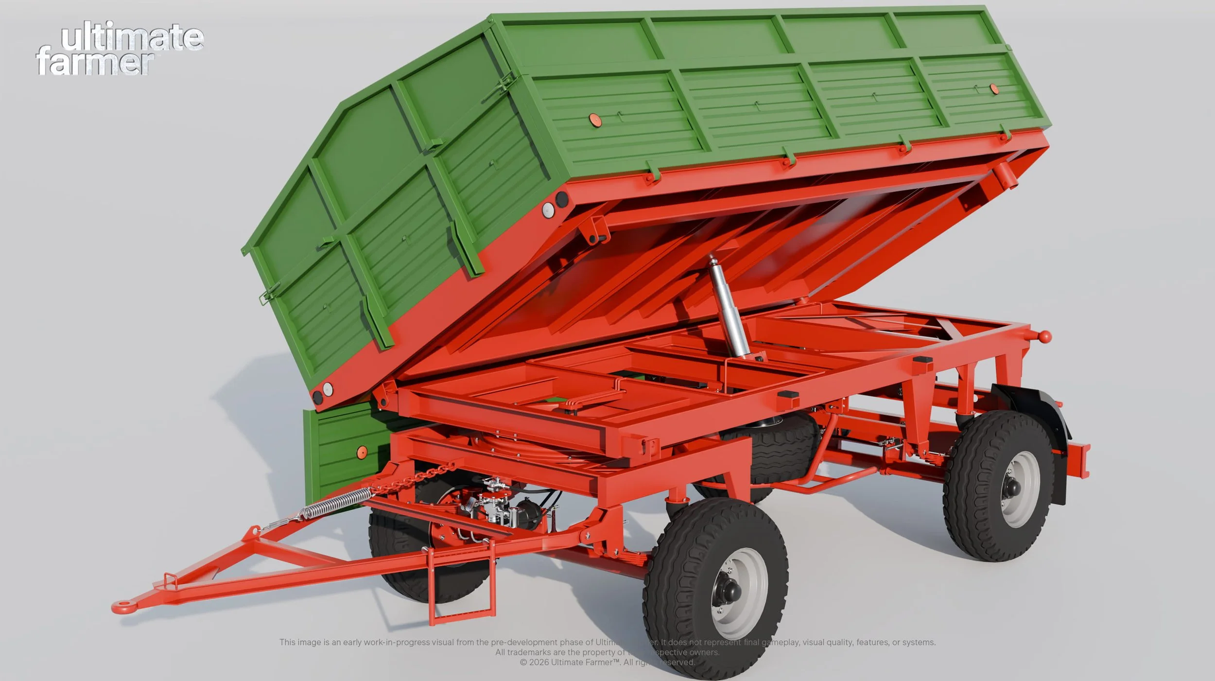 Ultimate Farmer Double Axle Trailer Unreal Engine Farming Game