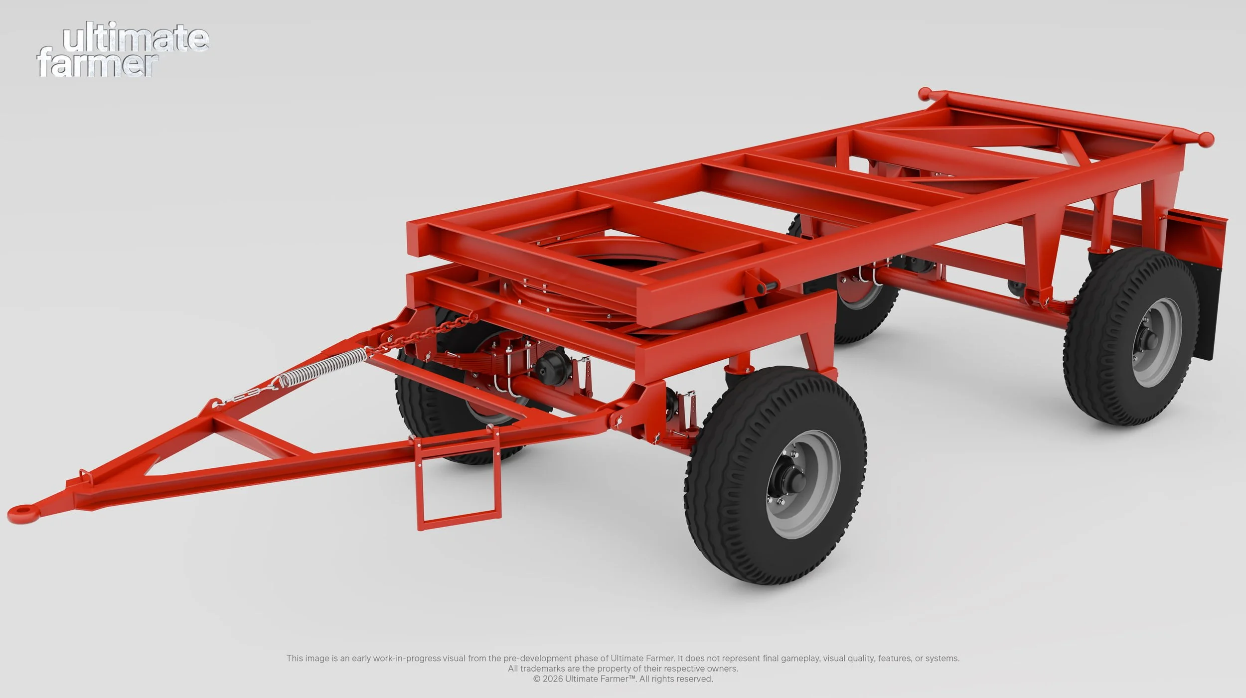 Ultimate Farmer Double Axle Trailer Unreal Engine Farming Game