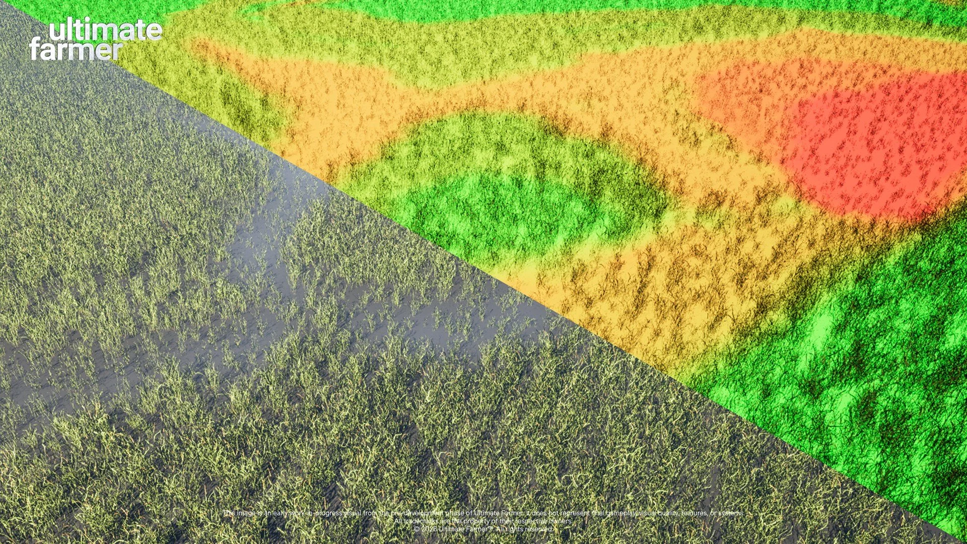 A new update from the Ultimate Farmer devteam.

We're currently expanding our ground &amp; terrain system that will connect soil conditions, vegetation, crops and machinery interaction within Ultimate Farmer.

Different layers of the ground will stor