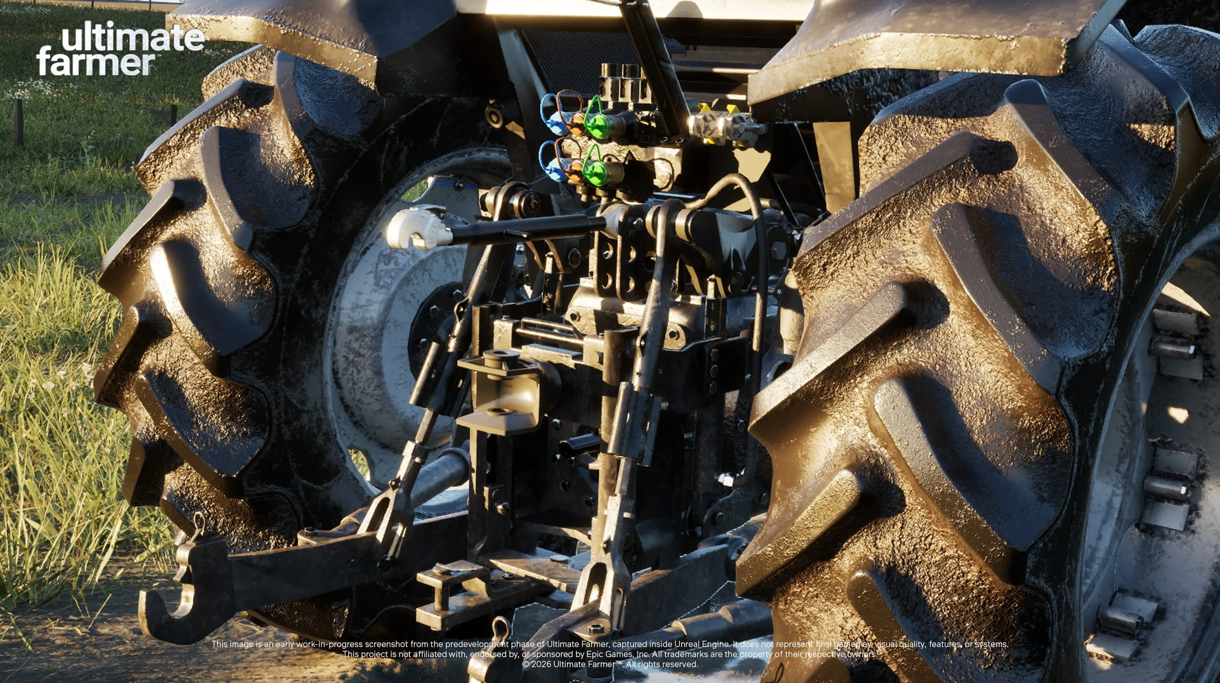 Ultimate Farmer Realistic Tractor In-Game Unreal Engine