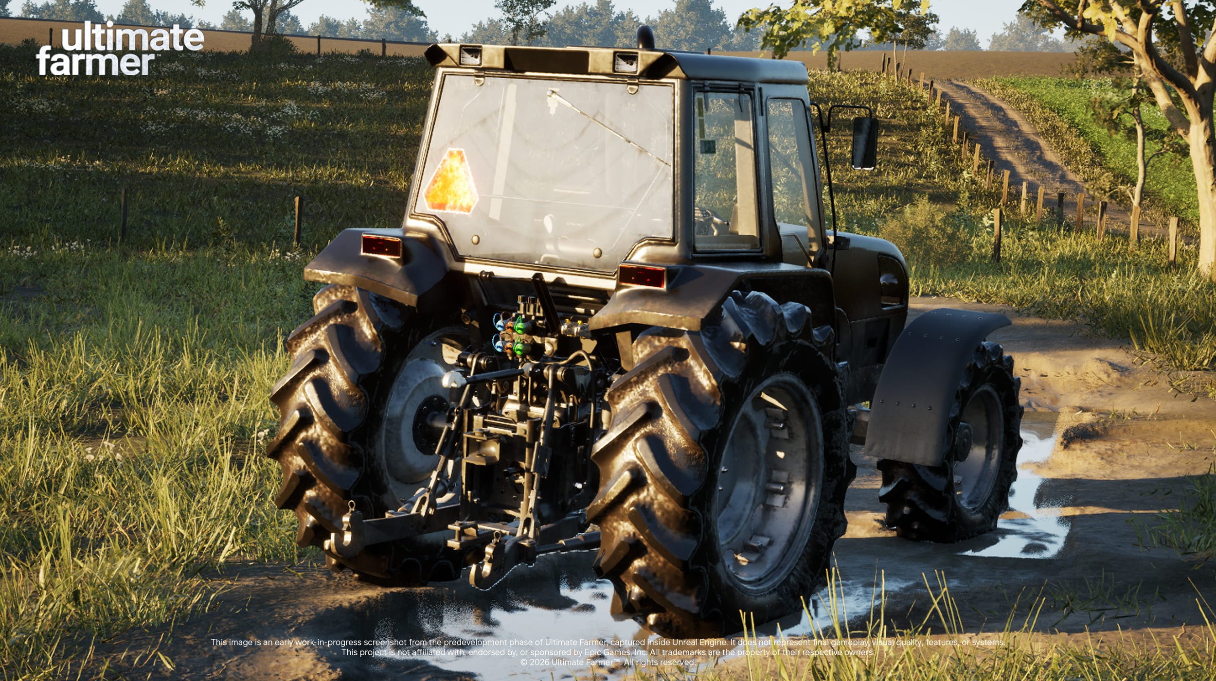 Ultimate Farmer Realistic Tractor In-Game Unreal Engine