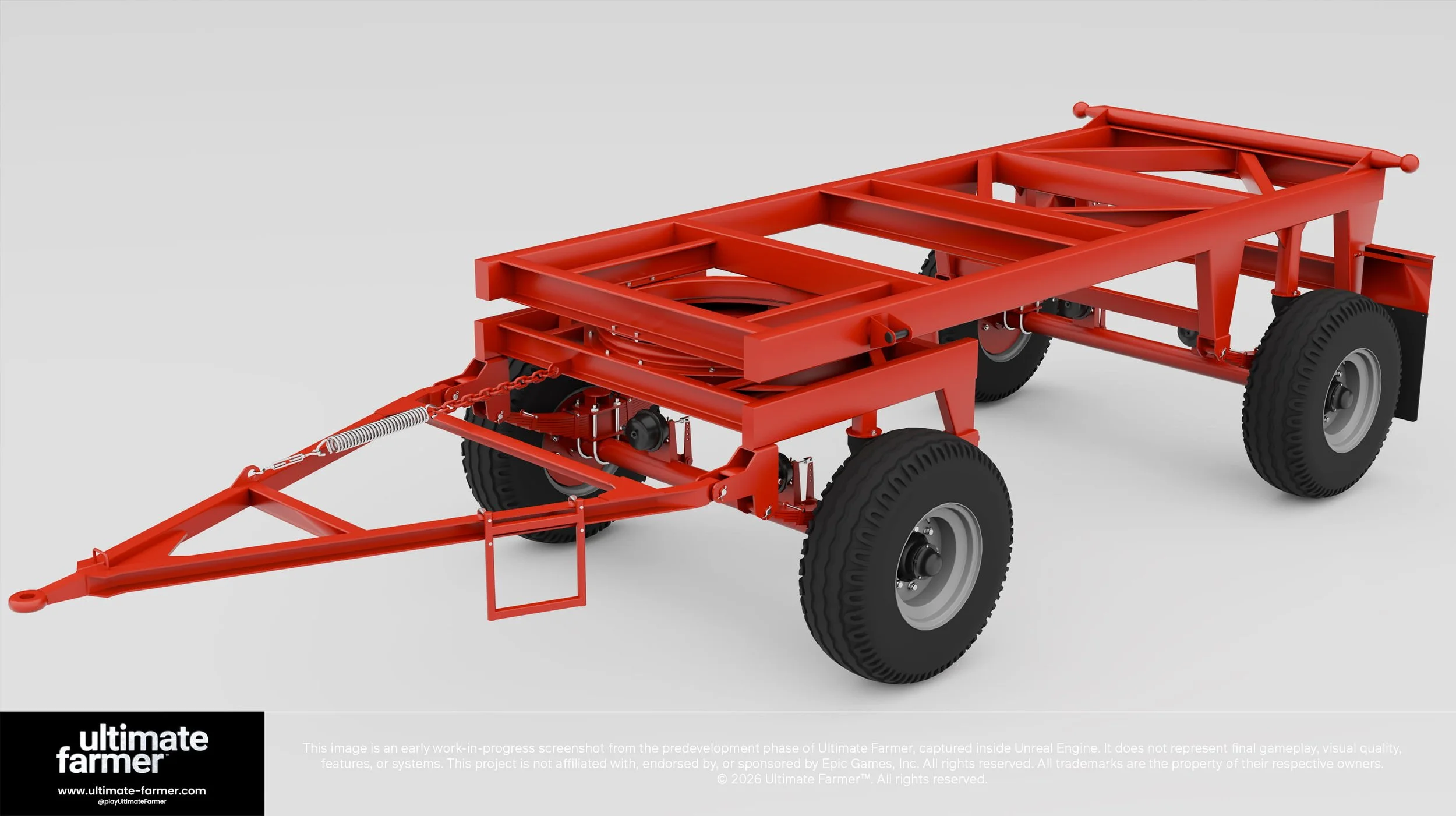 Ultimate Farmer Game Double-axle Trailer