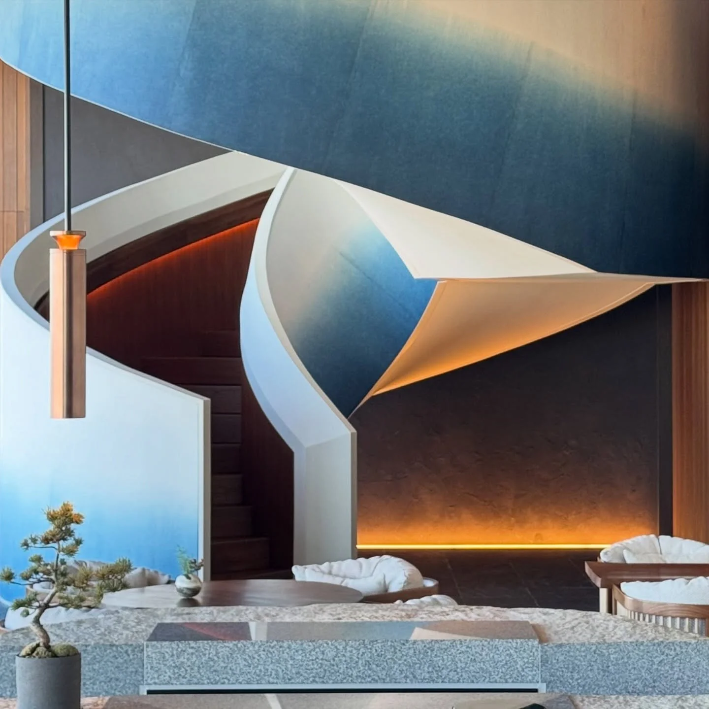 The lighting. The indigo-dyed washi staircase. 😍🫠🤌🏼

Patina Hotels is the younger &ldquo;lifestyle&rdquo; sibling of the better known Capella Hotel Group. Patina Osaka is their first city hotel.

Things we like: The rooms are all spacious and wel